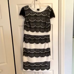 Dress, black and white